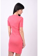 Rochie Noisy May Nmship O-Neck Knit Sun Kissed Coral